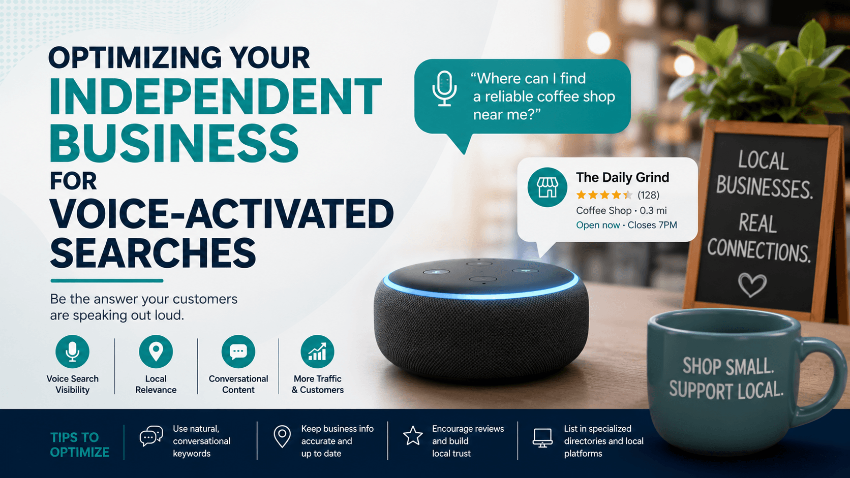 Optimizing Your Independent Business for Voice-Activated Searches